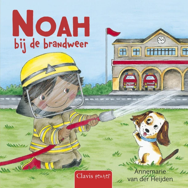 Noah bij de brandweer – Annemarie van der Heijden – boek cover
