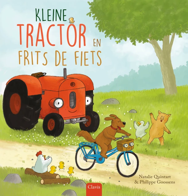 Kleine Tractor en Frits de fiets – Natalie Quintart – boek cover