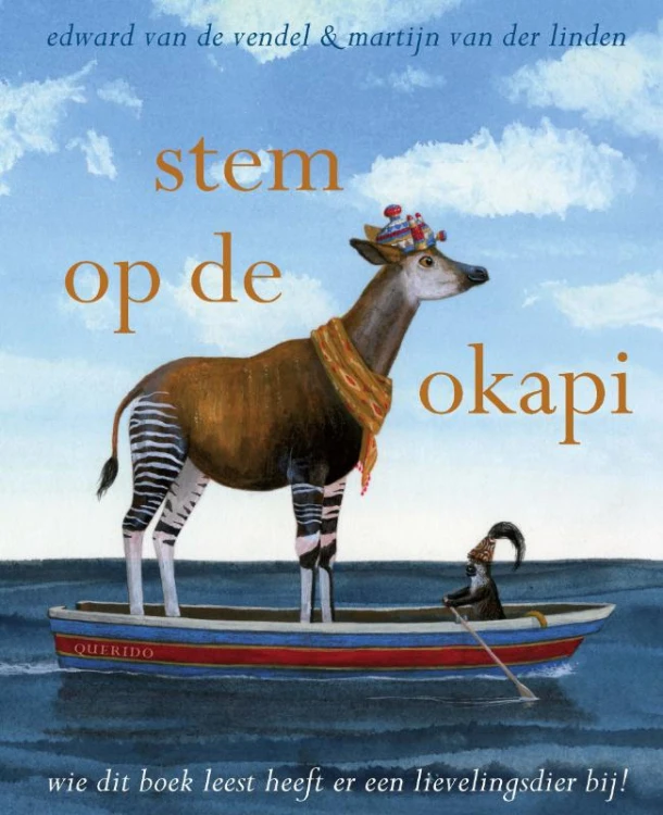 Stem op de okapi – Edward van de Vendel – boek cover