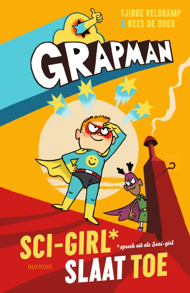 Grapman. Sci-Girl slaat toe – Tjibbe Veldkamp – boek cover