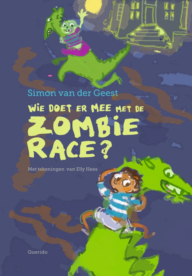 Wie doet er mee met de zombie-race? – Simon van der Geest – boek cover