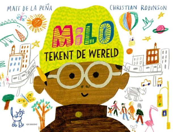 Milo tekent de wereld – Matt de la Peña – boek cover