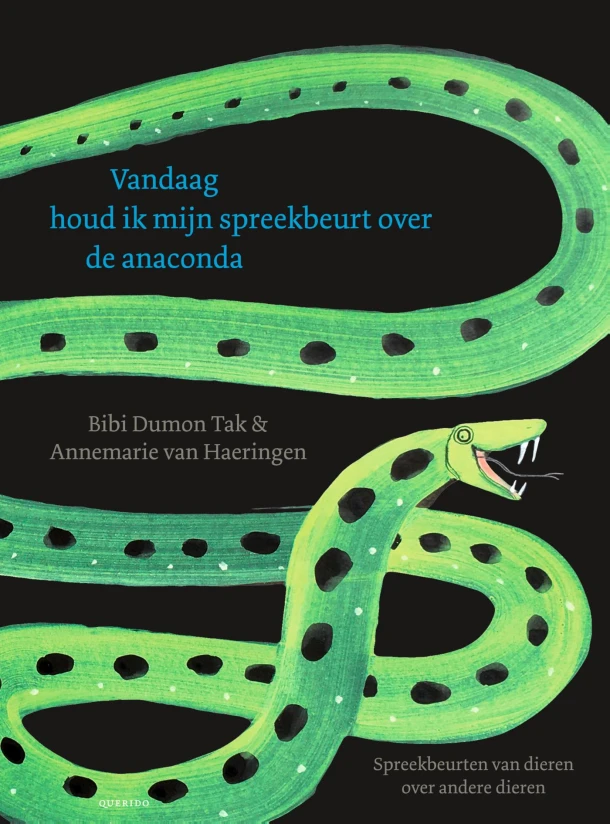 Vandaag houd ik mijn spreekbeurt over de anaconda – Bibi Dumon Tak – boek cover