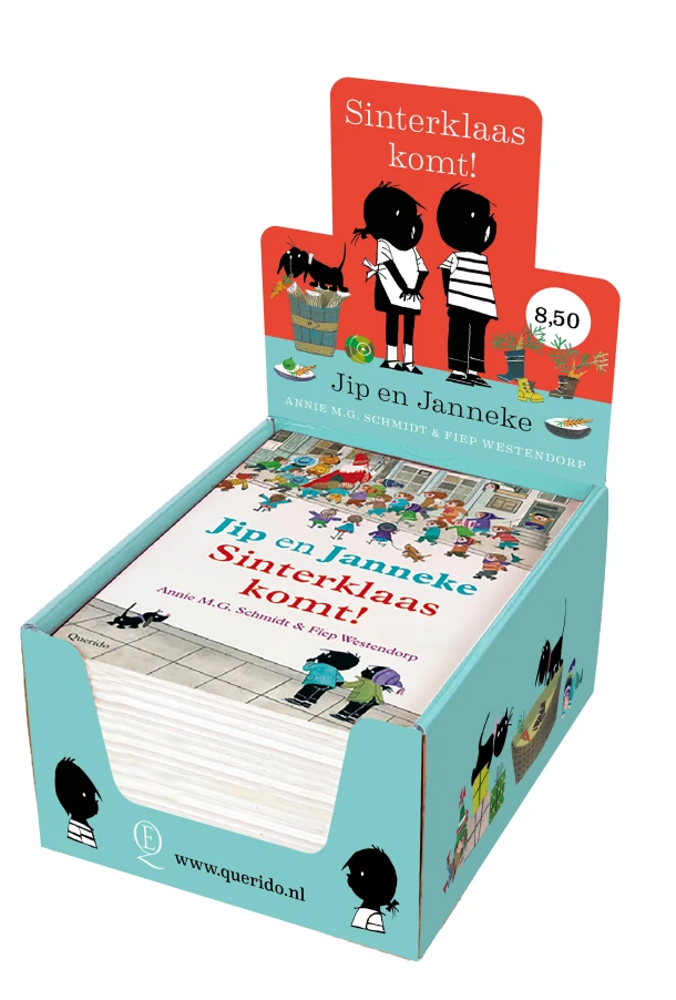 Jip en Janneke: Sinterklaas komt (display + 10 exx) – Annie M.G. Schmidt – boek cover