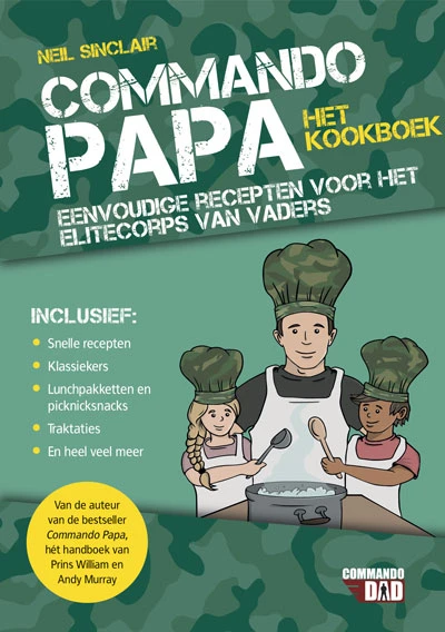 Commando papa-het kookboek – Neil Sinclair – boek cover
