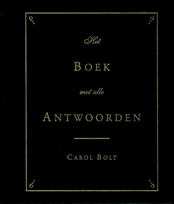 Het boek met alle antwoorden - mini – Carol Bolt – boek cover