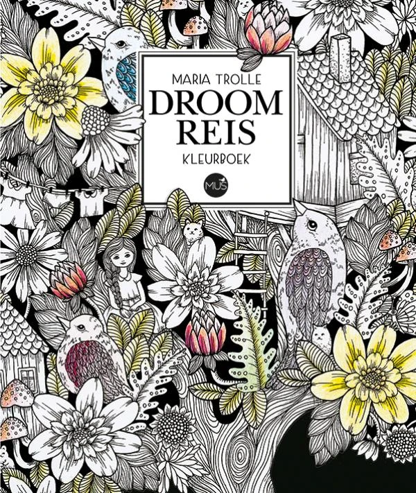 Droomreis kleurboek – Maria Trolle – boek cover