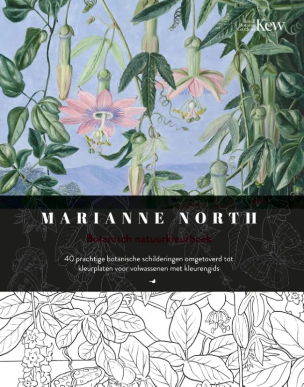Marianne North Botanisch natuurkleurboek – Marianne North – boek cover