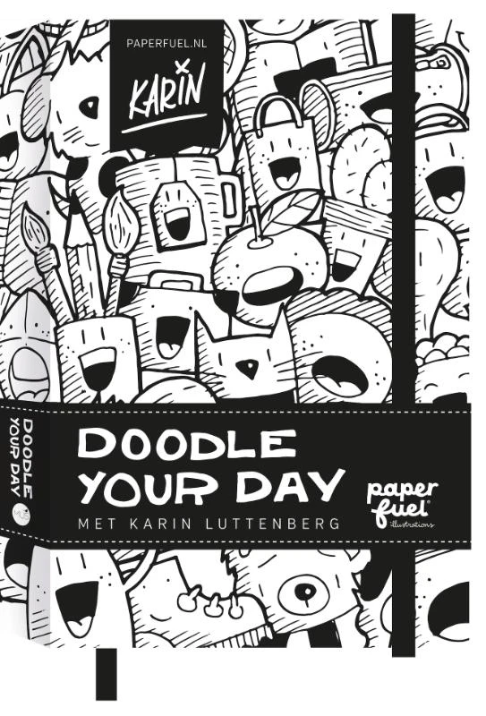 Paperfuel Doodle Your Day – Karin Luttenberg – boek cover