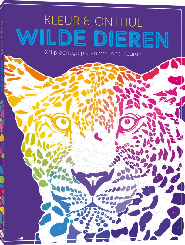 Kleur & Onthul: Wilde dieren – boek cover