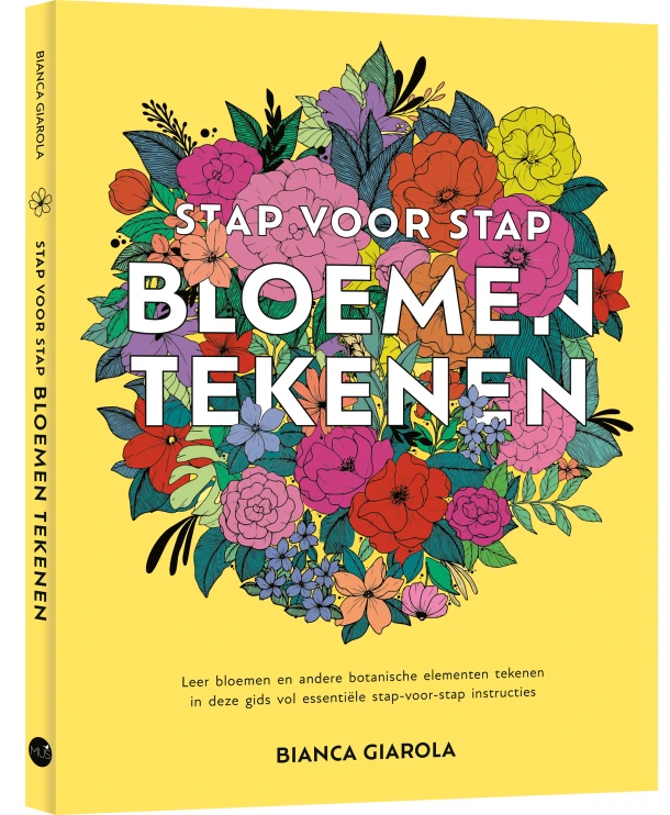Stap voor stap bloemen tekenen – Bianca Giarola – boek cover