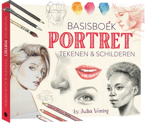 Basisboek portrettekenen & schilderen – Julia Woning – boek cover