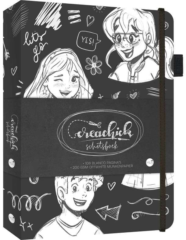 CreaChick schetsboek – CreaChick – boek cover
