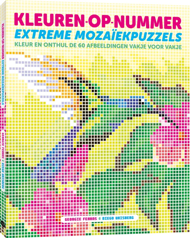 Kleuren-op-nummer: extreme mozaïekpuzzels – Georgie Fearns – boek cover