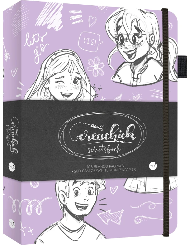 CreaChick schetsboek – CreaChick – boek cover