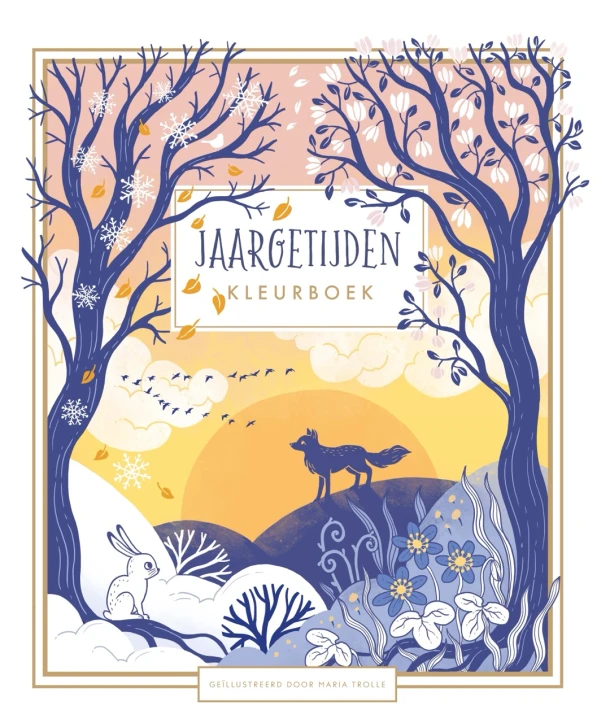 Jaargetijden kleurboek – Maria Trolle – boek cover