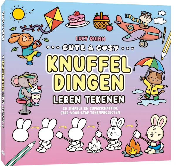 Cute & Cosy leren tekenen – Lucy Quinn – boek cover