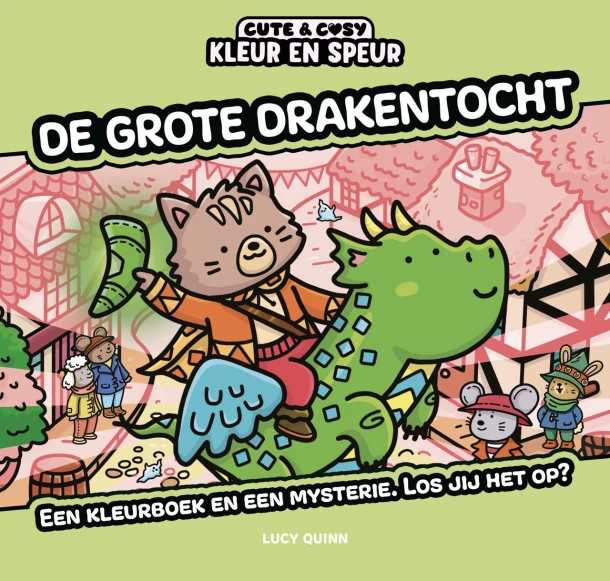 Kleur en speur: De Grote Drakentocht – Lucy Quinn – boek cover