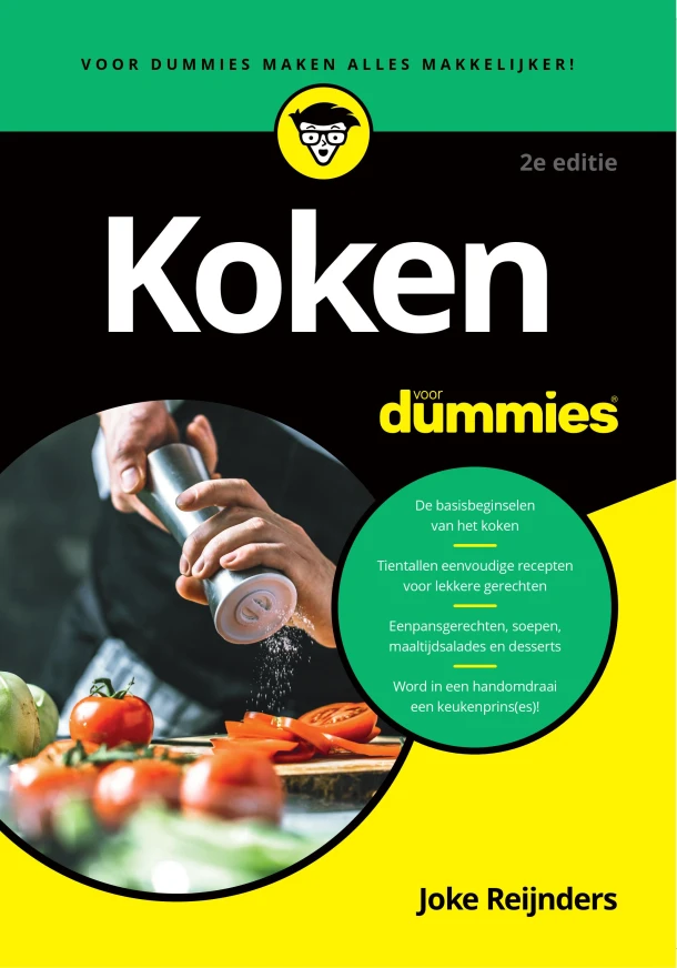 Koken voor Dummies 2e editie – Joke Reijnders – boek cover