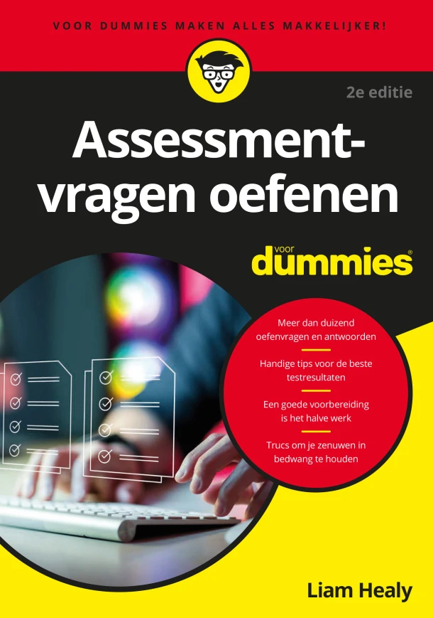 Assessmentvragen oefenen voor Dummies – Liam Healy – boek cover
