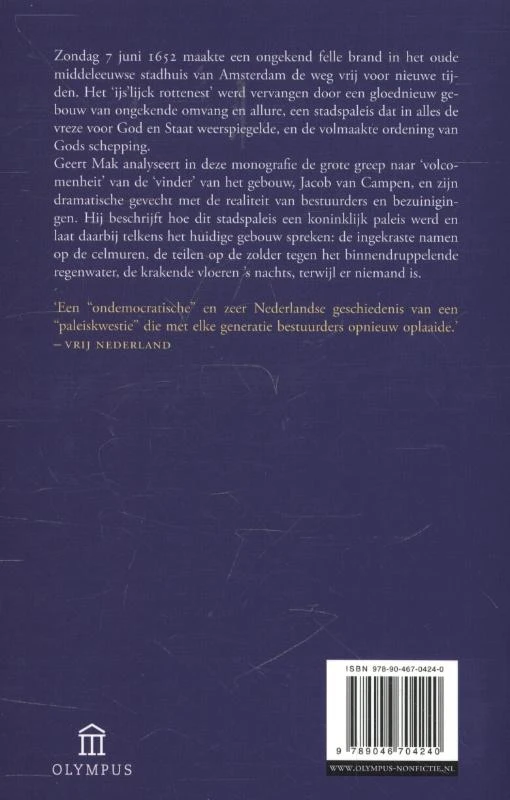 Het stadspaleis – Geert Mak – boek cover