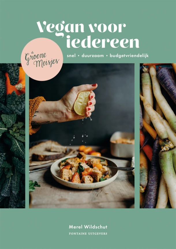 De Groene Meisjes: vegan voor iedereen – Merel Wildschut – boek cover
