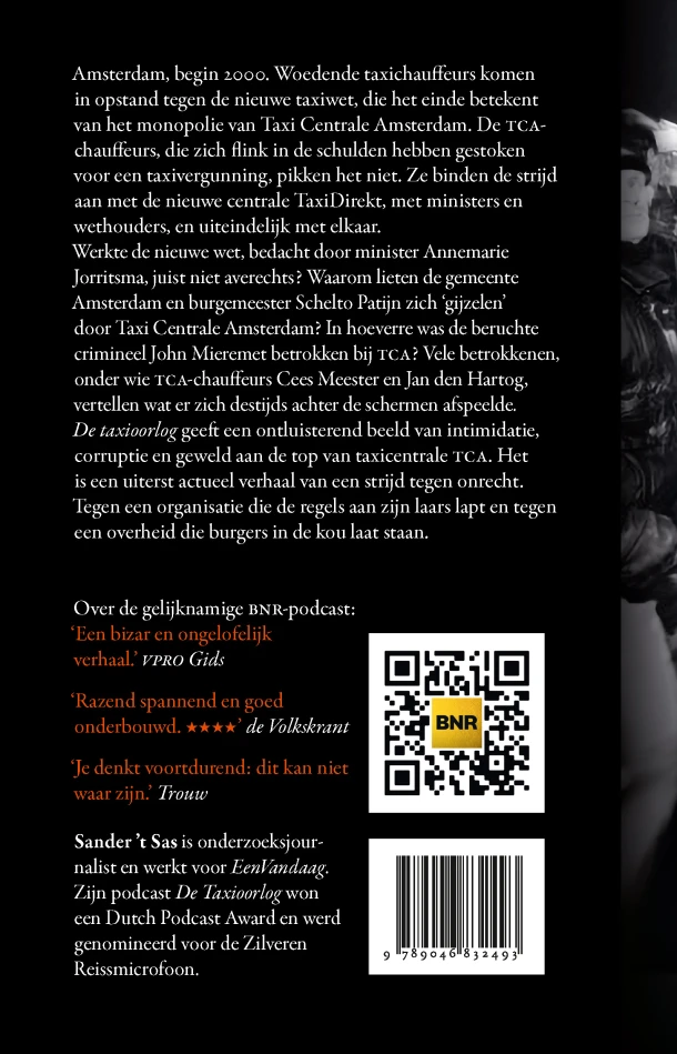 De taxioorlog – Sander ‘t Sas – boek cover