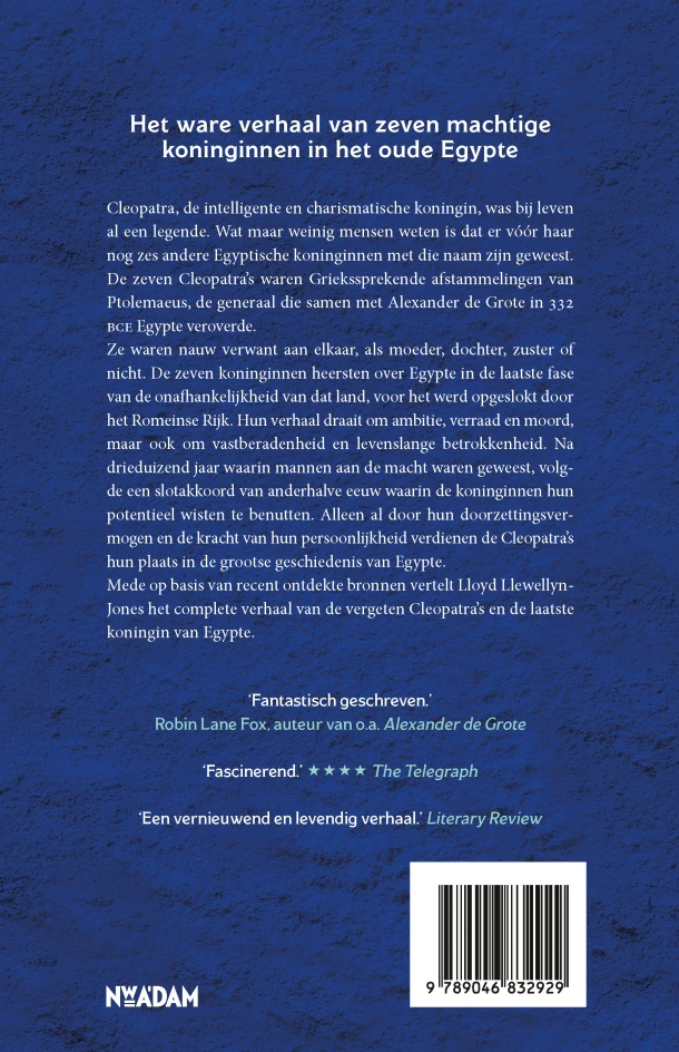 De Cleopatra's – Lloyd Llewellyn-Jones – boek cover