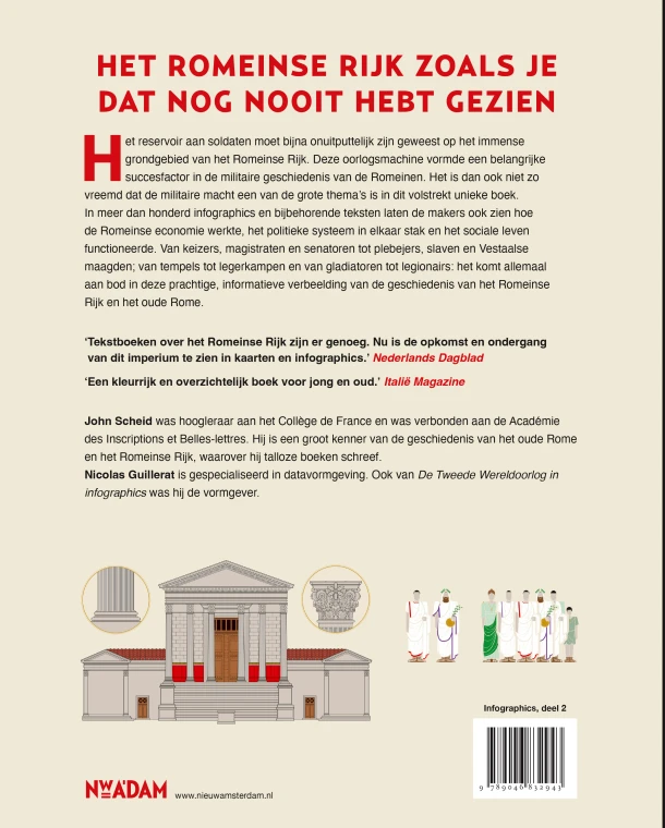 Het Romeinse Rijk in infographics – John Scheid – boek cover
