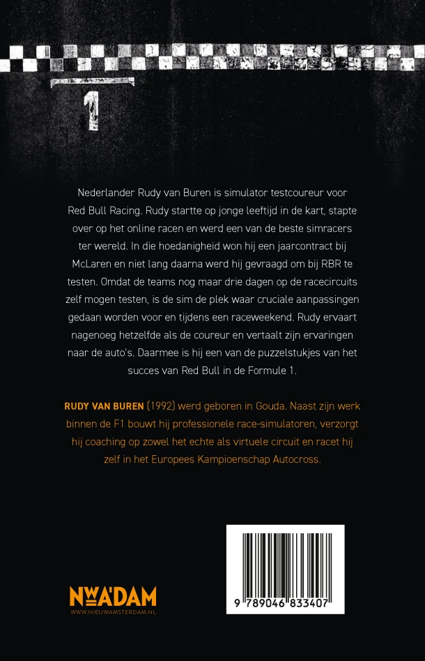 Van simracer tot Formule 1 – Rudy van Buren – boek cover