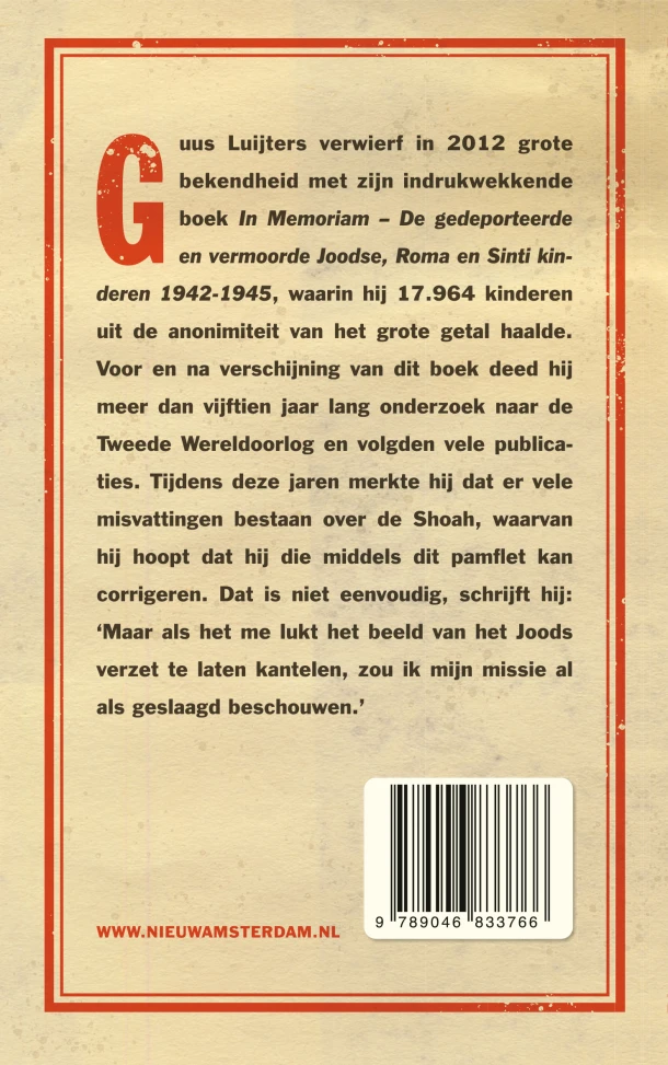 Misvattingen over de Shoah in Nederland – Guus Luijters – boek cover
