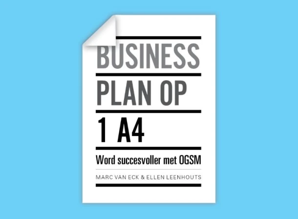 Businessplan op 1 A4 ā Marc van Eck ā boek cover