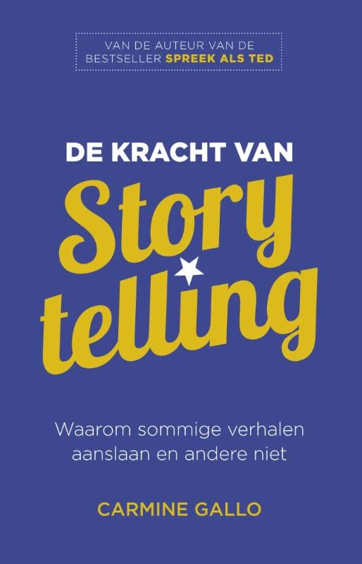 De kracht van storytelling – Carmine Gallo – boek cover