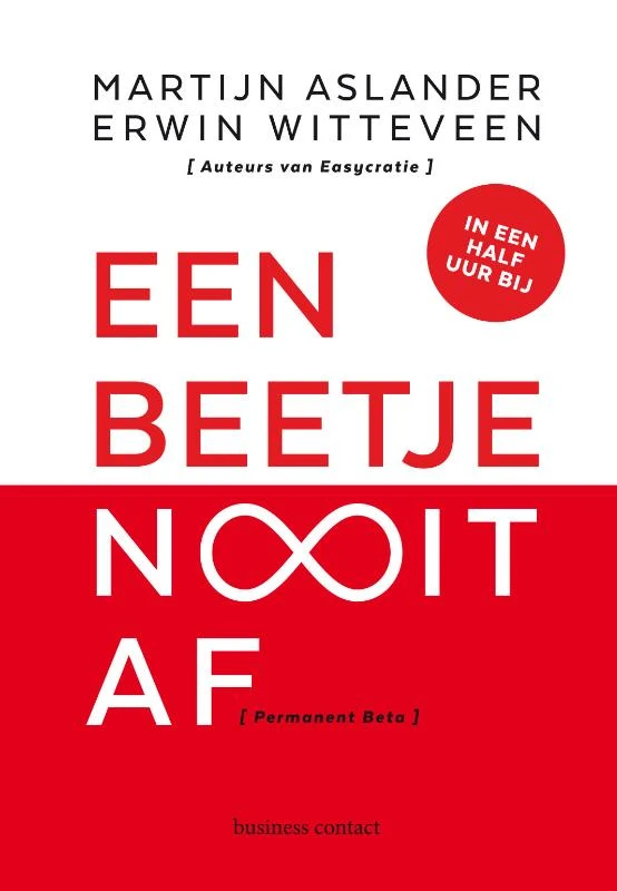 Een beetje nooit af – Martijn Aslander – boek cover