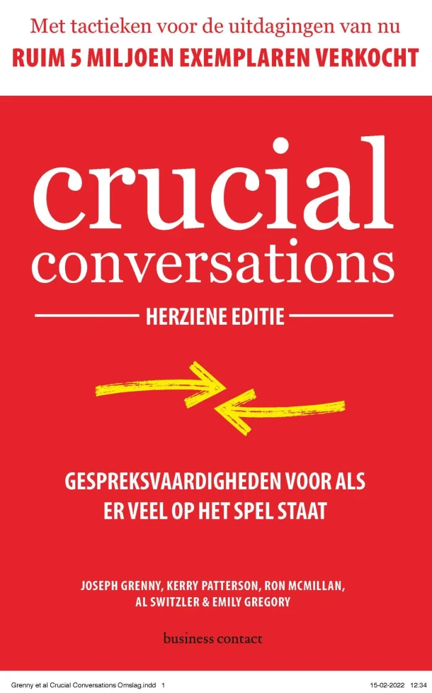 Crucial Conversations – Joseph Grenny – boek cover