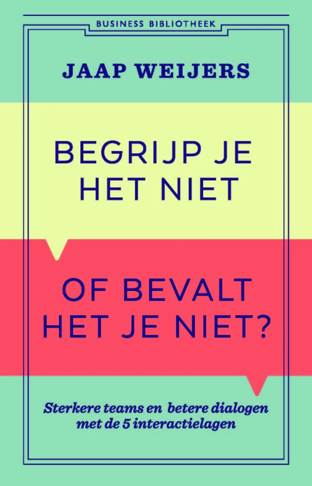 Begrijp je het niet of bevalt het je niet? – Jaap Weijers – boek cover