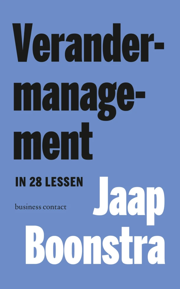 Verandermanagement in 28 lessen – Jaap Boonstra – boek cover