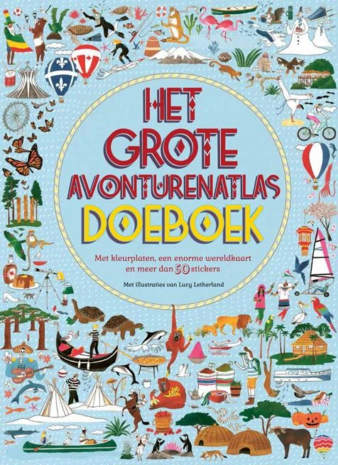 Het Grote Avonturenatlas Doeboek – Lucy Letherland – boek cover