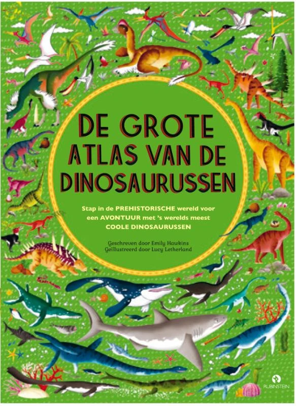 De grote atlas van de dinosaurussen – Emily Hawkins – boek cover
