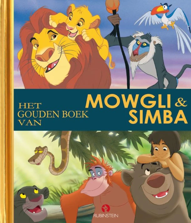 Het Gouden Boek van Mowgli en Simba – Disney – boek cover