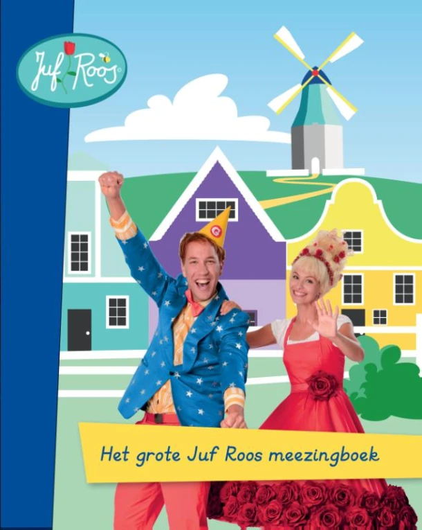 Het grote Juf Roos meezingboek – Blooming Media – boek cover