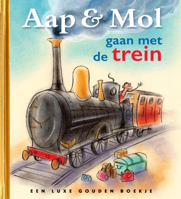 Aap en Mol gaan met de trein – Gitte Spee – boek cover