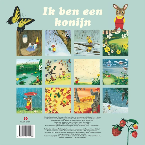 Ik ben een konijn verjaardagskalender – Richard Scarry – boek cover
