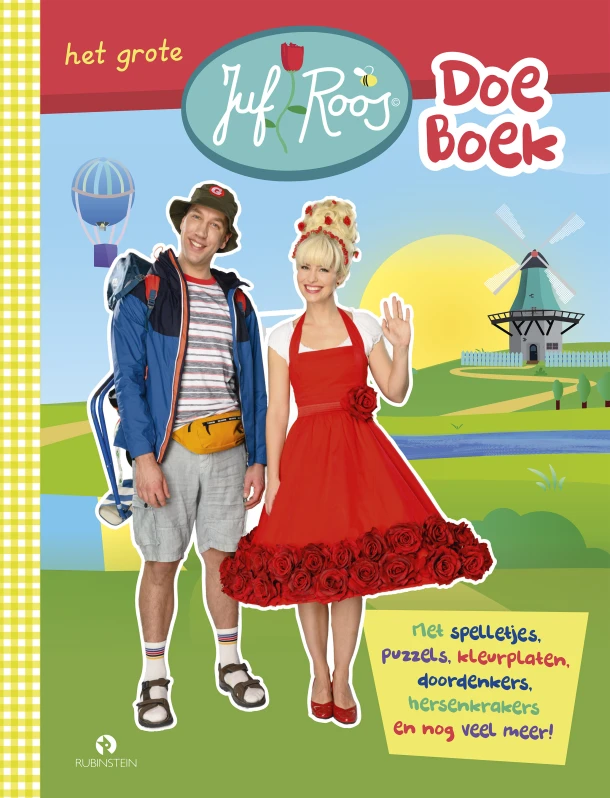 Het grote Juf Roos doeboek – Blooming Media – boek cover