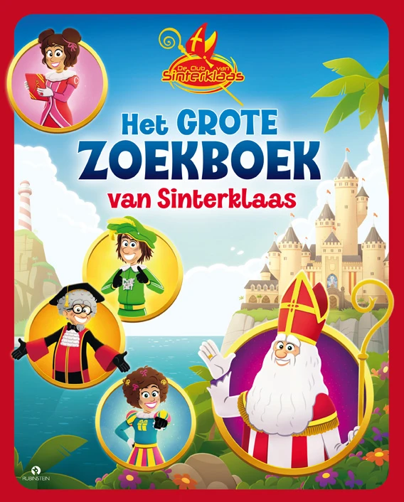 Het grote zoekboek van Sinterklaas – Studio Rubinstein – boek cover