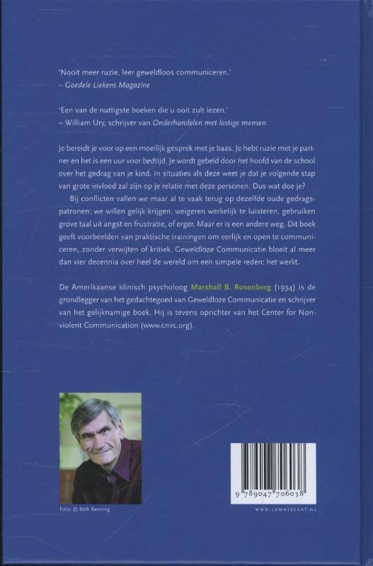Geweldloos communiceren, hoe doe je dat? – Marshall Rosenberg – boek cover
