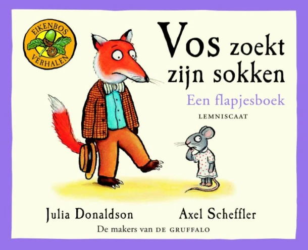 Vos zoekt zijn sokken – Julia Donaldson – boek cover