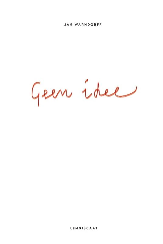 Geen idee – Jan Warndorff – boek cover