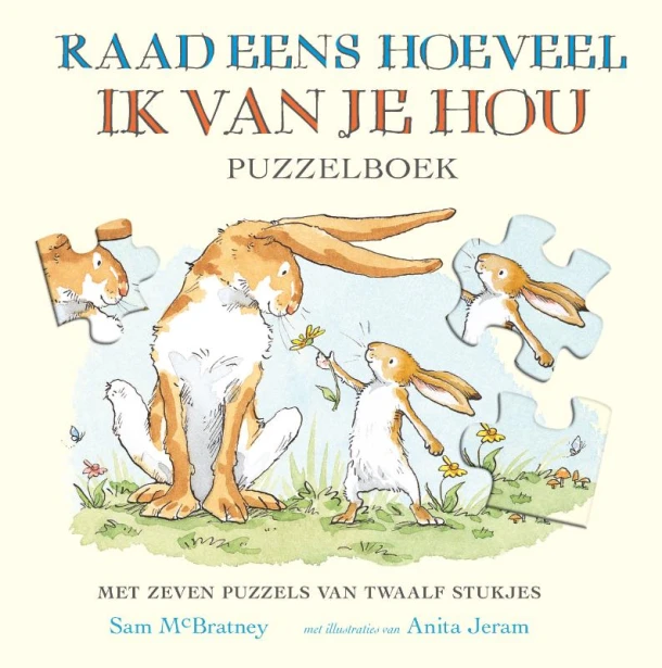 Puzzelboek Raad eens hoeveel ik van je hou – Sam McBratney – boek cover