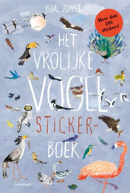 Het vrolijke vogel stickerboek – Yuval Zommer – boek cover